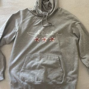 Womens Aloha Sweatshirt Hoodie size large